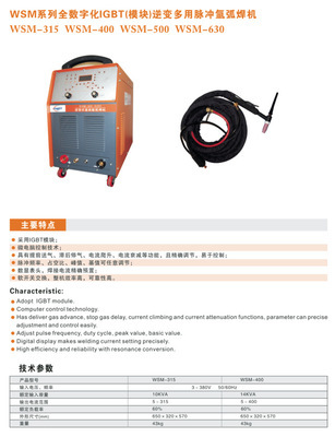 无锡市东新WSM-315逆变焊机 全数字技术赋能的多功能焊接解决方案